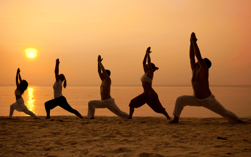 The history and origins of yoga, depicting various yoga styles